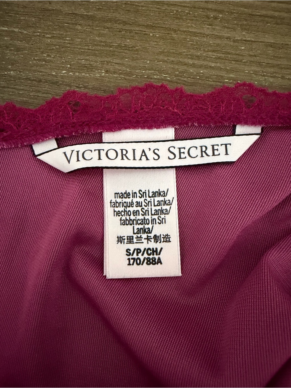 Victoria's Secret Fuchsia Velvet Slip with Lace Trim Sz S Coquette Barbiecore - Picture 2 of 7